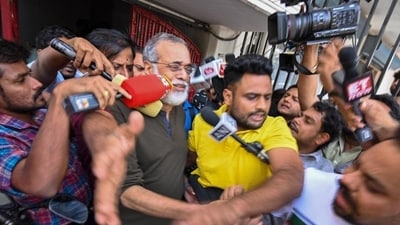 NewsClick founder Prabir Purkayastha was arrested on October 3. (HT Photo) NewsClick founder Prabir Purkayastha was arrested on October 3. (HT Photo)