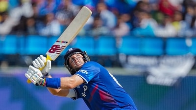 England's Joe Root plays a shot during the ICC Men's Cricket World Cup 2023 match against Bangladesh, at HPCA Stadium, in Dharamshala (PTI) England's Joe Root plays a shot during the ICC Men's Cricket World Cup 2023 match against Bangladesh, at HPCA Stadium, in Dharamshala (PTI)