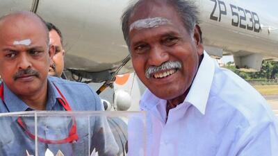 Puducherry’s lone woman minister S Chandira Priyanga sent her letter of resignation to the office of chief minister N Rangasamy. (ANI) Puducherry’s lone woman minister S Chandira Priyanga sent her letter of resignation to the office of chief minister N Rangasamy. (ANI)