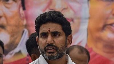 Speaking to reporters after coming out of the CID office at Tadepalli in Guntur district, Lokesh said the CID authorities had asked him to appear again at 10 am on Wednesday for questioning in the case. (PTI) Speaking to reporters after coming out of the CID office at Tadepalli in Guntur district, Lokesh said the CID authorities had asked him to appear again at 10 am on Wednesday for questioning in the case. (PTI)