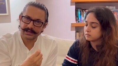 Aamir Khan and Ira Khan promote therapy on World Mental Health Day