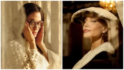 Angelina Jolie's look for singer Maria Callas' biopic titled Maria. (Pablo Larrain) Angelina Jolie's look for singer Maria Callas' biopic titled Maria. (Pablo Larrain)