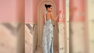 Fatima Sana Shaikh's outfit is from the clothing label Summer Somewhere, and the dress is priced at Rs. 7,990 according to the label's official website. (Instagram/@fatimasanashaikh) Fatima Sana Shaikh's outfit is from the clothing label Summer Somewhere, and the dress is priced at Rs. 7,990 according to the label's official website. (Instagram/@fatimasanashaikh)