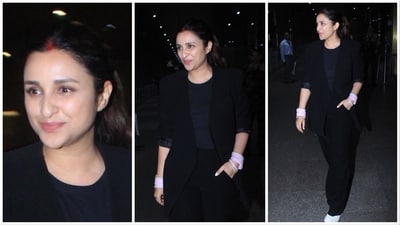 Parineeti Chopra blushed as paparazzi asked her about Raghav Chadha. Parineeti Chopra blushed as paparazzi asked her about Raghav Chadha.
