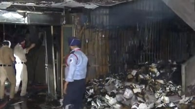 The fire broke out in the computer room of PGI's Nehru Hospital in Chandigarh. (ANI) The fire broke out in the computer room of PGI's Nehru Hospital in Chandigarh. (ANI)