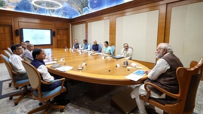 Prime Minister Narendra Modi chairs high-level meeting with top officials on Tuesday. Prime Minister Narendra Modi chairs high-level meeting with top officials on Tuesday.
