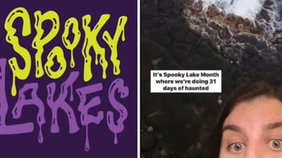 'Spooky Lake Month' is trending on TikTok (@geodesaurus/Instagram) 'Spooky Lake Month' is trending on TikTok (@geodesaurus/Instagram)