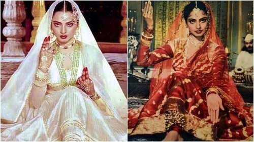 Rekha in a still from Umrao Jaan. Rekha in a still from Umrao Jaan.