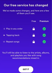 A screenshot from the Spotify app showing the changes (Image courtesy: Spotify) A screenshot from the Spotify app showing the changes (Image courtesy: Spotify)