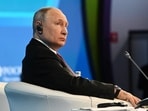 Russia-Ukraine War: Russian President Vladimir Putin attends the plenary session at the 2023 Russian Energy Week international forum.