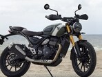 Triumph Scrambler 400 X uses slightly different hardware than the Street 400.