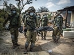 The Hamas slaughter at Kibbutz Kfar Azza in South Israel where even babies were not spared by the Islamic jihadists. The Hamas slaughter at Kibbutz Kfar Azza in South Israel where even babies were not spared by the Islamic jihadists.