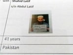 Shahid Latif was killed near Masjid Noor in Sialkot's Daska on Wednesday. 