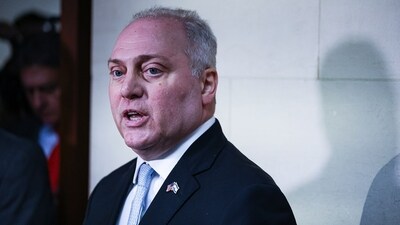 Republicans voted behind closed doors to nominate US House Majority Leader Steve Scalise of Louisiana to be the next US House speaker, succeeding Kevin McCarthy who was deposed by party hardliners last week. Photographer: Valerie Plesch/Bloomberg (Bloomberg) Republicans voted behind closed doors to nominate US House Majority Leader Steve Scalise of Louisiana to be the next US House speaker, succeeding Kevin McCarthy who was deposed by party hardliners last week. Photographer: Valerie Plesch/Bloomberg (Bloomberg)