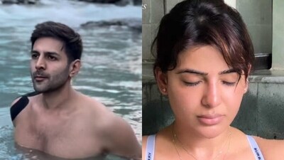 Kartik Aaryan and Samantha Ruth Prabhu try cryotherapy Kartik Aaryan and Samantha Ruth Prabhu try cryotherapy