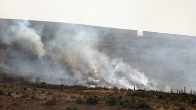 Israel-Palestine Latest: Smoke rises after Israeli shelling in the village of Duhaira near the border of Israel, south Lebanon. (AP) Israel-Palestine Latest: Smoke rises after Israeli shelling in the village of Duhaira near the border of Israel, south Lebanon. (AP)