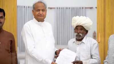 On Sunday, Madhuram Jaipal met chief minister Ashok Gehlot and sought action. (X) On Sunday, Madhuram Jaipal met chief minister Ashok Gehlot and sought action. (X)