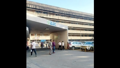 The late-night fire at the 60-year-old Nehru Block of Post Graduate Institute of Medical Education and Research (PGIMER) was perhaps the first of its scale. (HT File)