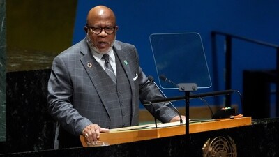 UN General Assembly President Dennis Francis (AP) UN General Assembly President Dennis Francis (AP)