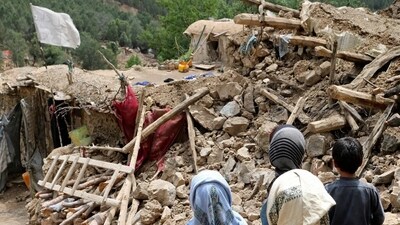 The initial quake was followed by a series of powerful aftershocks. (File)