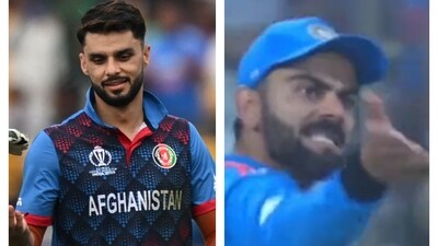 Naveen-ul-Haq was greeted with 'Kohli, Kohli' chants in Delhi Naveen-ul-Haq was greeted with 'Kohli, Kohli' chants in Delhi