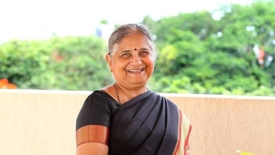 Author Sudha Murty was recently conferred the Global Indian award, making her the first woman to achieve it (Instagram) Author Sudha Murty was recently conferred the Global Indian award, making her the first woman to achieve it (Instagram)
