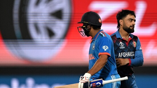 Rohit eventually fell for 131 off 84, his innings punctuated by 16 fours and five sixes.&nbsp;(AFP)