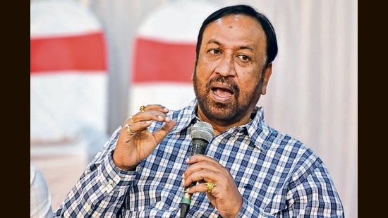 Shiv Sena leader Vijay Chougule. (HT PHOTO)