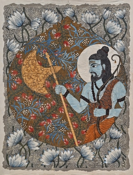 Artist Bappaditya Biswas' works are displayed at The Chintz Story. Artist Bappaditya Biswas' works are displayed at The Chintz Story.