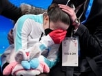Kamila Valieva, of the Russian Olympic Committee, reacts after competing in the women's free skate program during the figure skating competition | Image for representation Kamila Valieva, of the Russian Olympic Committee, reacts after competing in the women's free skate program during the figure skating competition | Image for representation
