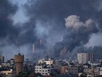 Smoke rises following an Israeli airstrike in Gaza City, Wednesday, Oct. 11, 2023. as Israeli warplanes pummel Gaza to avenge the Hamas attack, Smoke rises following an Israeli airstrike in Gaza City, Wednesday, Oct. 11, 2023. as Israeli warplanes pummel Gaza to avenge the Hamas attack,