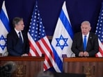 U.S. Secretary of State Antony Blinken, left, and Israel's Prime Minister Benjamin Netanyahu make statements to the media. U.S. Secretary of State Antony Blinken, left, and Israel's Prime Minister Benjamin Netanyahu make statements to the media.