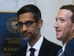 Mark Zuckerberg and Sunder Pichai. Mark Zuckerberg and Sunder Pichai.