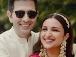 Parineeti Chopra and Raghav Chadha at their mehendi ceremony. Parineeti Chopra and Raghav Chadha at their mehendi ceremony.