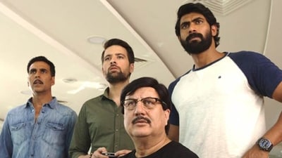 Mikaal Zulfiqar in a still from Baby co-starring Akshay Kumar, Anupam Kher and Rana Daggubati.