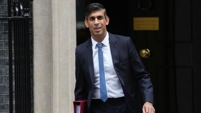 Britain's Prime Minister Rishi Sunak at 10 Downing Street in London. (AP) Britain's Prime Minister Rishi Sunak at 10 Downing Street in London. (AP)