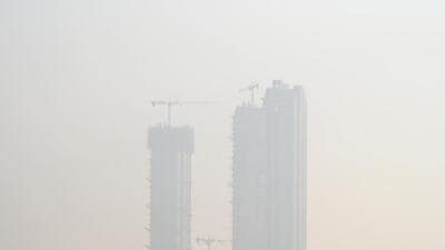Delhi’s 24-hour average air quality index (AQI) was recorded at 220 (poor) -- the highest so far this winter season. (Sunil Ghosh/HT Photo) Delhi’s 24-hour average air quality index (AQI) was recorded at 220 (poor) -- the highest so far this winter season. (Sunil Ghosh/HT Photo)