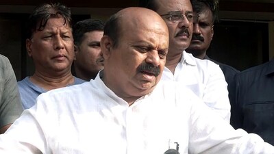 Former chief minister Basavaraj Bommai slammed the Congress government in Karnataka. (ANI)