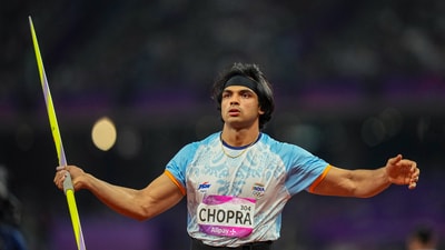 India's Neeraj Chopra in action. (PTI) India's Neeraj Chopra in action. (PTI)