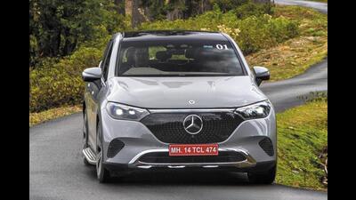 The EQE SUV’s low-slung, rounded and smooth shape is more crossover than SUV.
