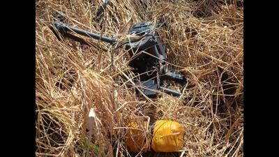 The recovered drone is a quadcopter (DJI Matrice 300 RTK, made in China), said a BSF spokesperson. (Sourced)