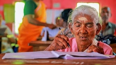 Karthyayani Amma was appointed as the Goodwill Ambassador of the Commonwealth of Learning for the promotion of distance education among 53 member countries. (PTI File) Karthyayani Amma was appointed as the Goodwill Ambassador of the Commonwealth of Learning for the promotion of distance education among 53 member countries. (PTI File)