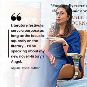Author Anjum Hasan will be talking about her book, History's Angel. Author Anjum Hasan will be talking about her book, History's Angel.