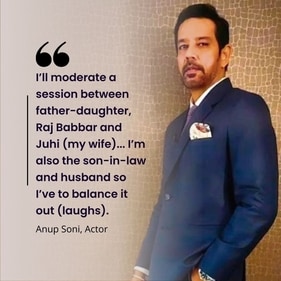 Anup Soni will moderate one of the panel discussions at the festival. Anup Soni will moderate one of the panel discussions at the festival.