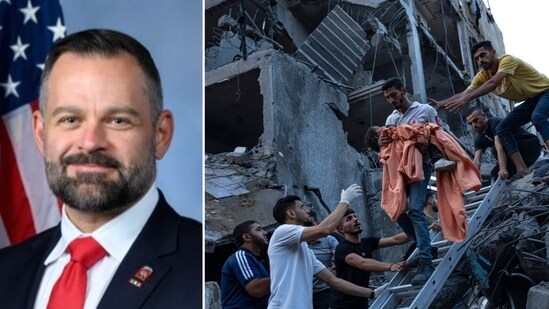 Cory Mills has reportedly rescued as many as 32 Americans stranded in Israel amid the Hamas attack (@RepMillsPress, AP Photo/Ohad Zwigenberg)