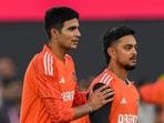 India's Shubman Gill and Ishan Kishan during a practice session. India's Shubman Gill and Ishan Kishan during a practice session.