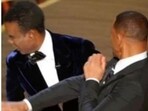 Left- Will Smith smacking Chris Rock at Oscars. Right- Jada Pinkett Smith's reaction when Chris made a joke about her, seconds before the slap. Left- Will Smith smacking Chris Rock at Oscars. Right- Jada Pinkett Smith's reaction when Chris made a joke about her, seconds before the slap.