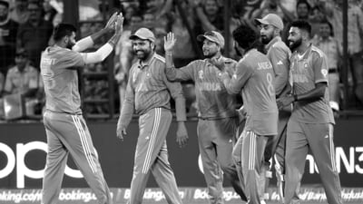 Jasprit Bumrah celebrates a wicket vs Afghanistan (Rohit Chawla)