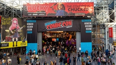 The floor of the Jacob K. Javits Convention Center is seen during New York Comic Con on Thursday, Oct. 12, 2023, in New York. (Charles Sykes/Invision/AP) The floor of the Jacob K. Javits Convention Center is seen during New York Comic Con on Thursday, Oct. 12, 2023, in New York. (Charles Sykes/Invision/AP)