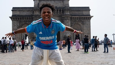 YouTuber-rapper IShowSpeed met HT City's Rishabh Suri for an exclusive shoot and interview in Mumbai ((Anshuman Poyrekar/ HT))